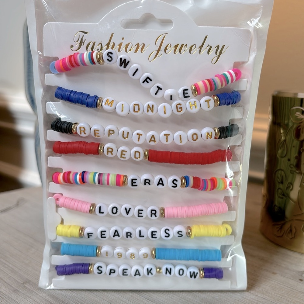 Taylor Swift Bracelets and “13” Glitter Tattoos